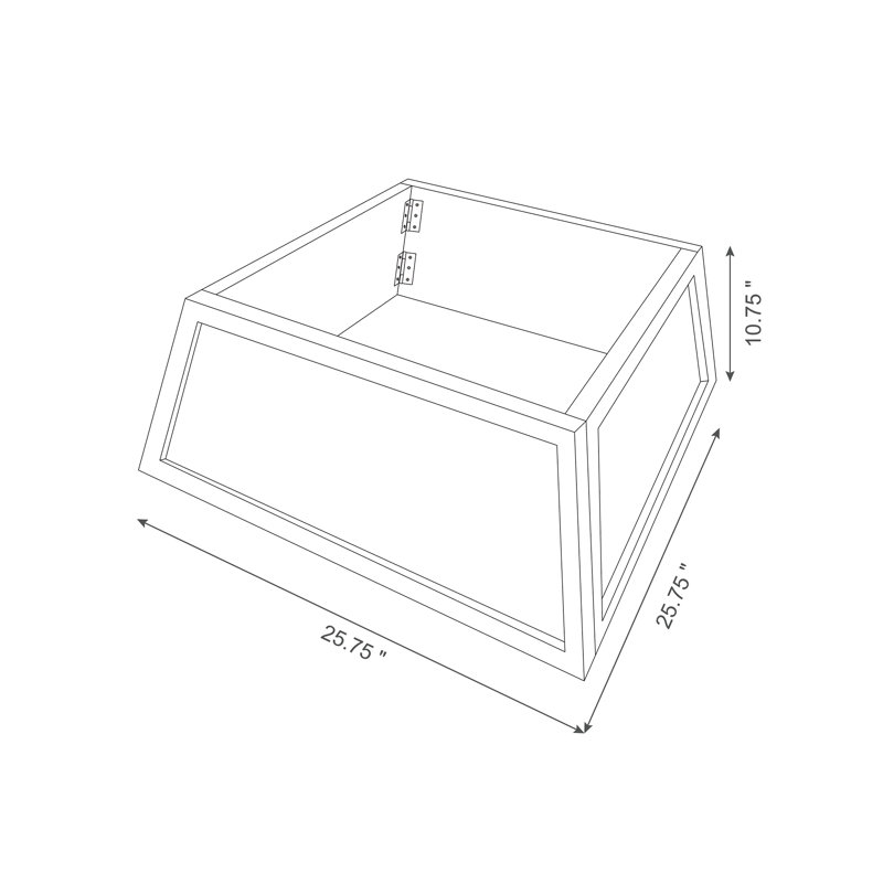 Glitzhome Wooden Trapezoid Christmas Trees Collar & Reviews Wayfair